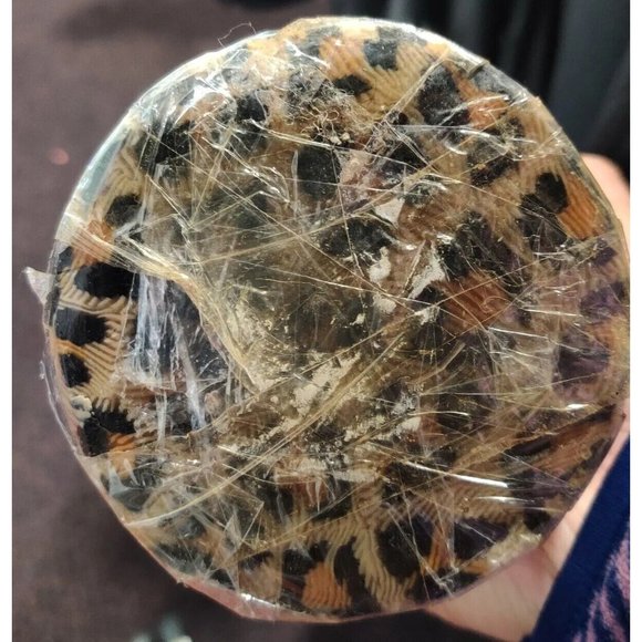 Leopard SWAZI CANDLE Handmade In Africa Decorative 3.5x7” Pillar Candle NOS - Picture 9 of 12